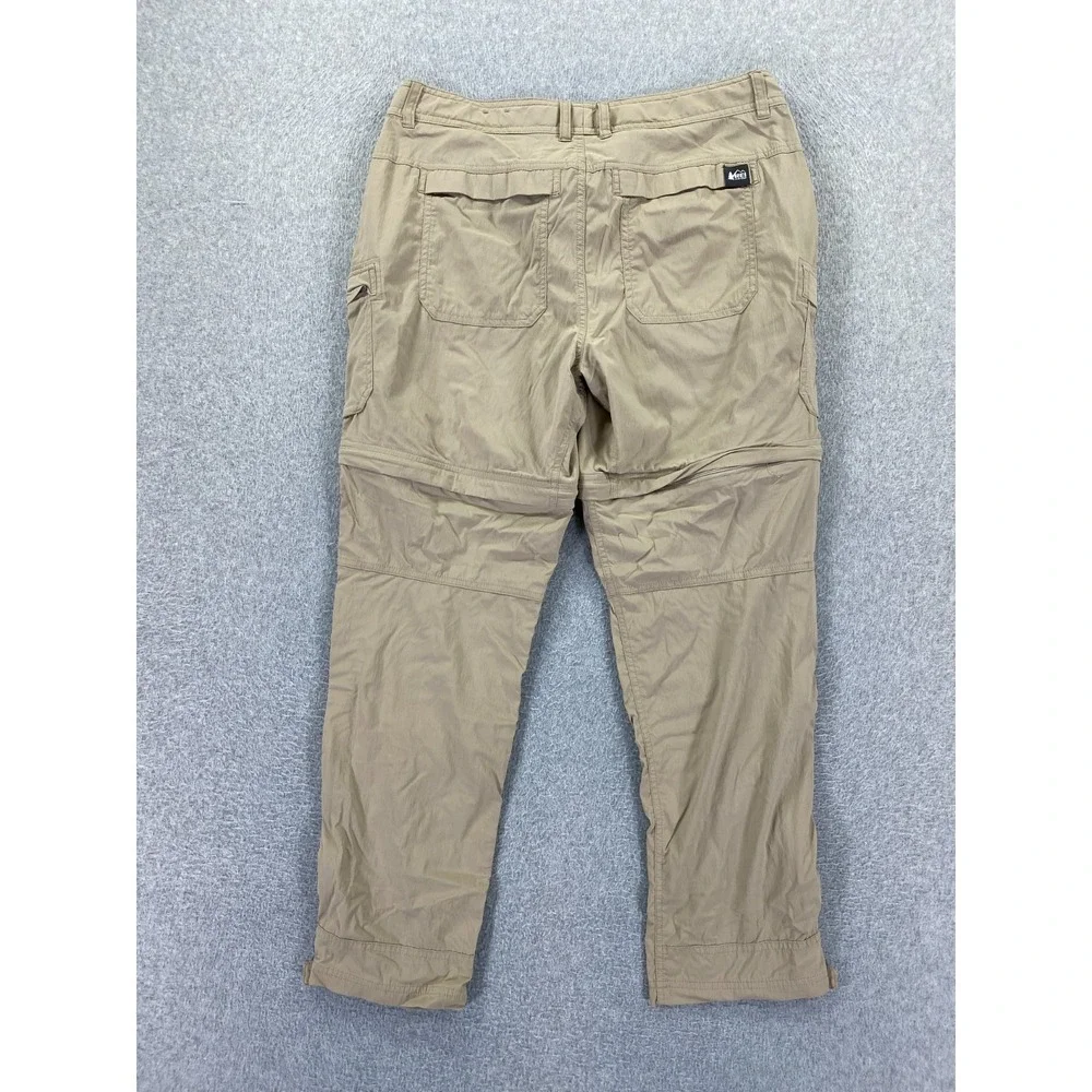 REI Co-op Womens Size 12P Classic Sahara Convertible Hiking Pants Beige‎ Utility
